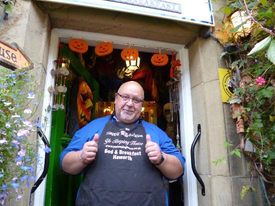 Mike owner of Ye Sleeping House Bed and Breakfast in Haworth